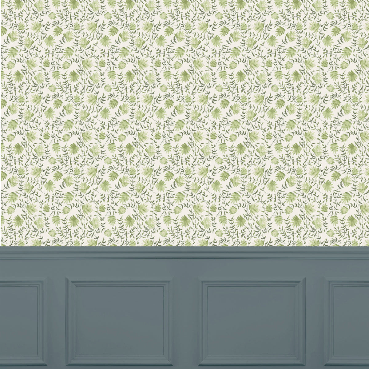 Elai Sage Country Folk Wallpaper by Voyage Maison | ELAI/WPO/SAG