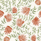 Elai Terracotta Country Folk Wallpaper by Voyage Maison | ELAI/WPO/TER