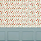 Elai Terracotta Country Folk Wallpaper by Voyage Maison | ELAI/WPO/TER
