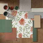 Elai Terracotta Country Folk Wallpaper by Voyage Maison | ELAI/WPO/TER