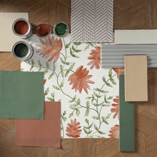 Elai Terracotta Country Folk Wallpaper by Voyage Maison | ELAI/WPO/TER