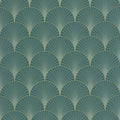 Prosperity Vert Emeraude Dore Elegance Wallpaper by Caselio