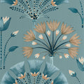 Majestic Bleu D Outre Mer Beige Elegance Wallpaper by Caselio