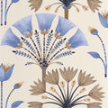 Majestic Bleu Canard Dore Elegance Wallpaper by Caselio