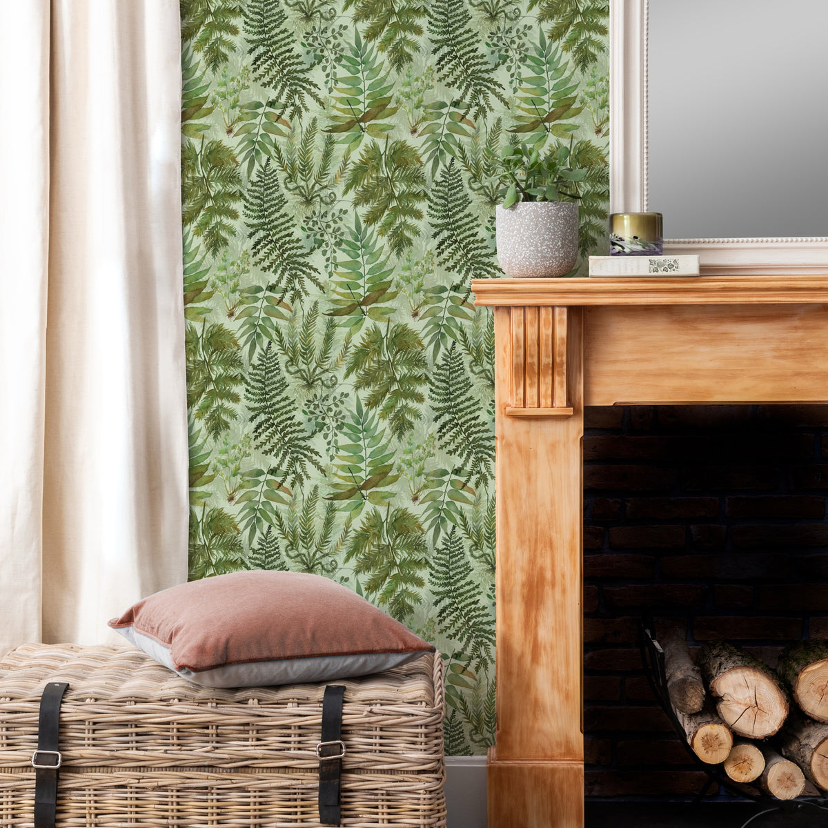 Elowen Sage Wallpaper by Voyage Maison | ELOWEN/WPO/SAG
