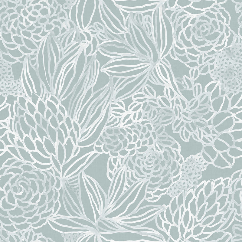 Elstow Duck Egg Wallpaper by Voyage Maison | ELSTOW/WPO/DUC