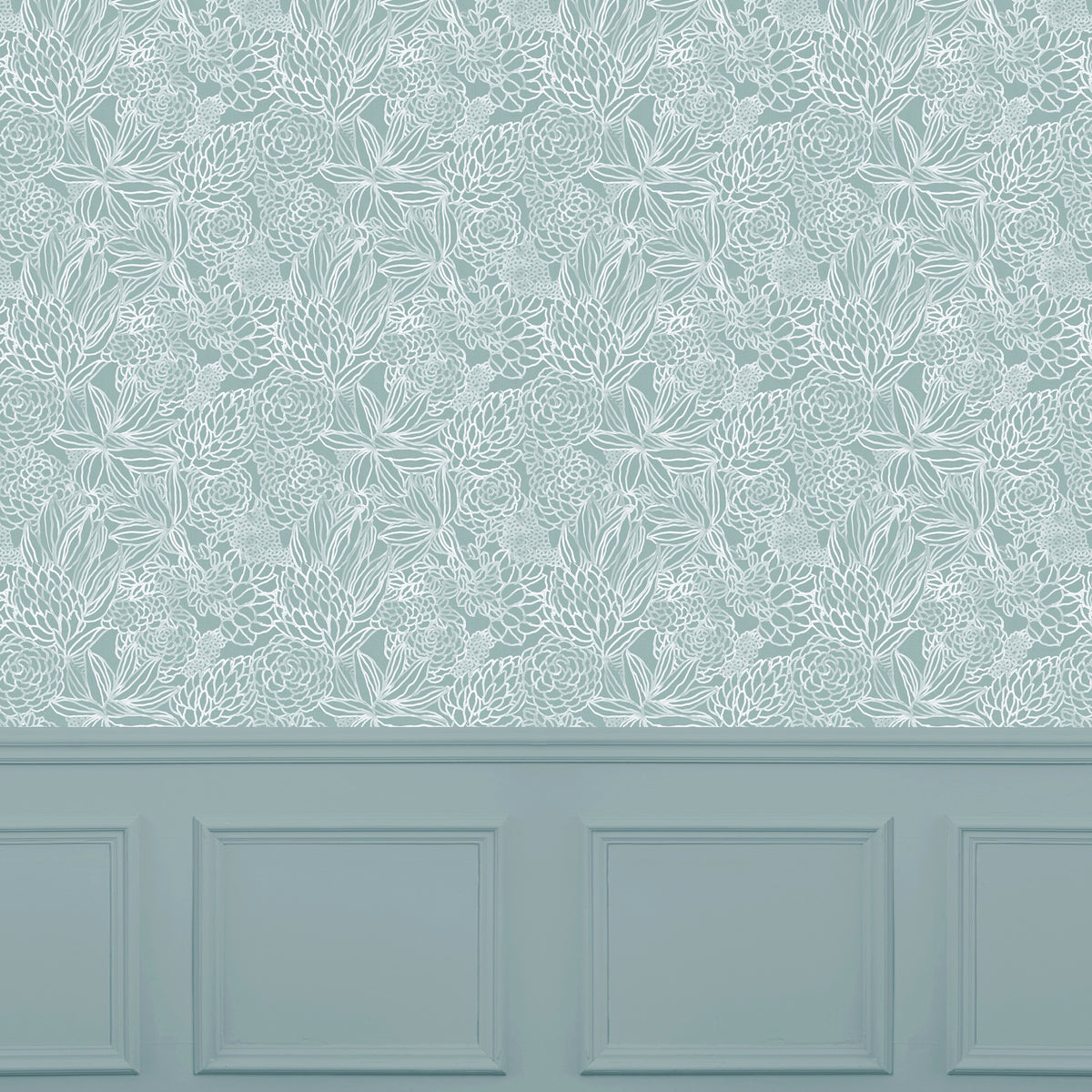 Elstow Duck Egg Wallpaper by Voyage Maison | ELSTOW/WPO/DUC