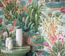 W7811-01 Elysium Rhapsody Aqua Wallpaper by Osborne & Little