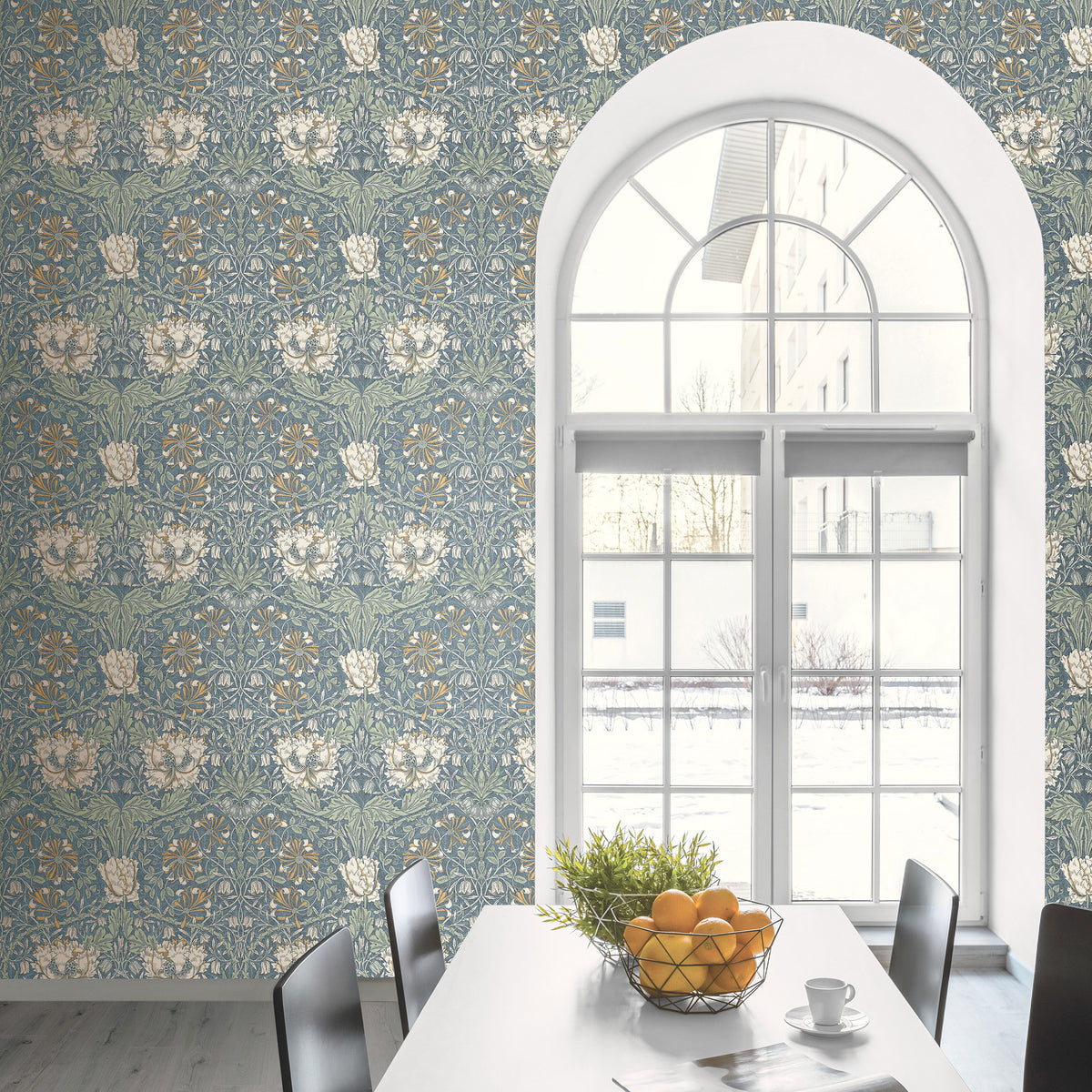 Ogee Flora Arts and Crafts Wallpaper By Galerie