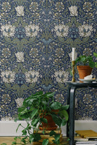 ET12612 Ogee Flora Arts and Crafts Wallpaper By Galerie
