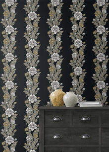 ET12700 Blooming Stripe Arts and Crafts Wallpaper By Galerie