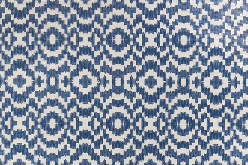 Echo Raffia Cobalt Wallpaper by Christopher Farr Cloth