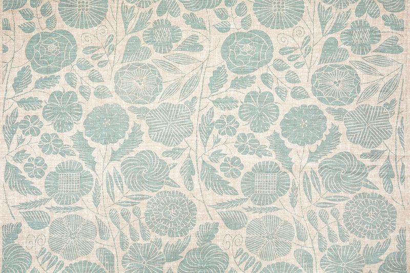 Eden Aqua fabric by Christopher Farr Cloth