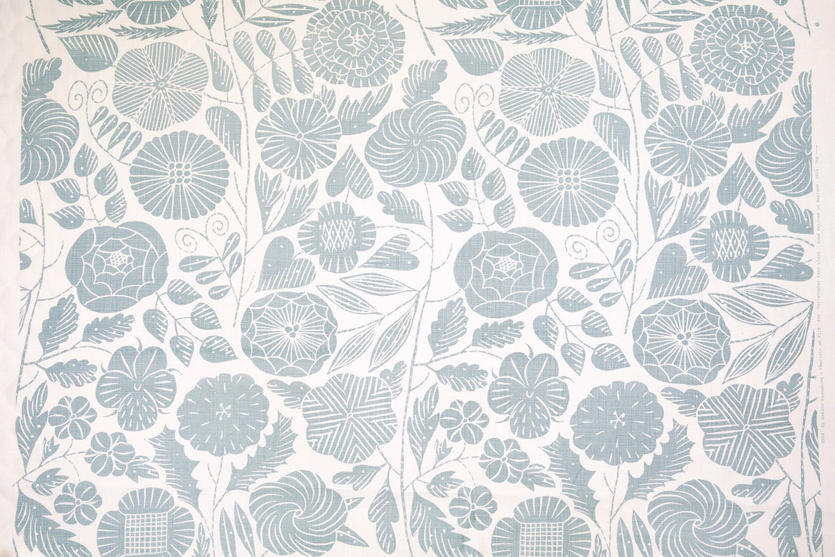 Eden Pale Blue fabric by Christopher Farr Cloth