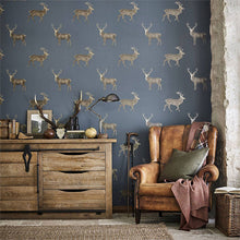 Evesham Deer Elysian Wallpaper By Sanderson