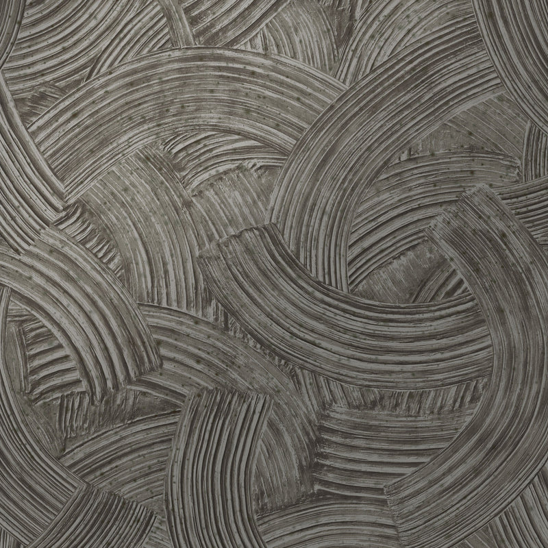 60104A Impasto Emblème Gunmetal Wallpaper By Arte