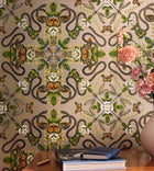 Emerald Forest Botanical Wonders Wedgwood Wallpaper by Clarke & Clarke