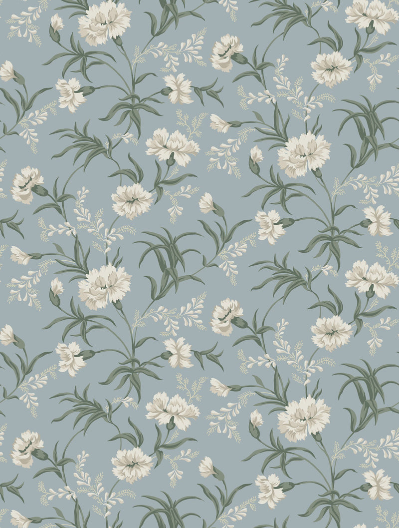 832-37 Sky Blue Emilie Löfstad Wallpaper by Sandberg