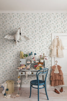 832-01 Spring Green Emilie Löfstad Wallpaper by Sandberg