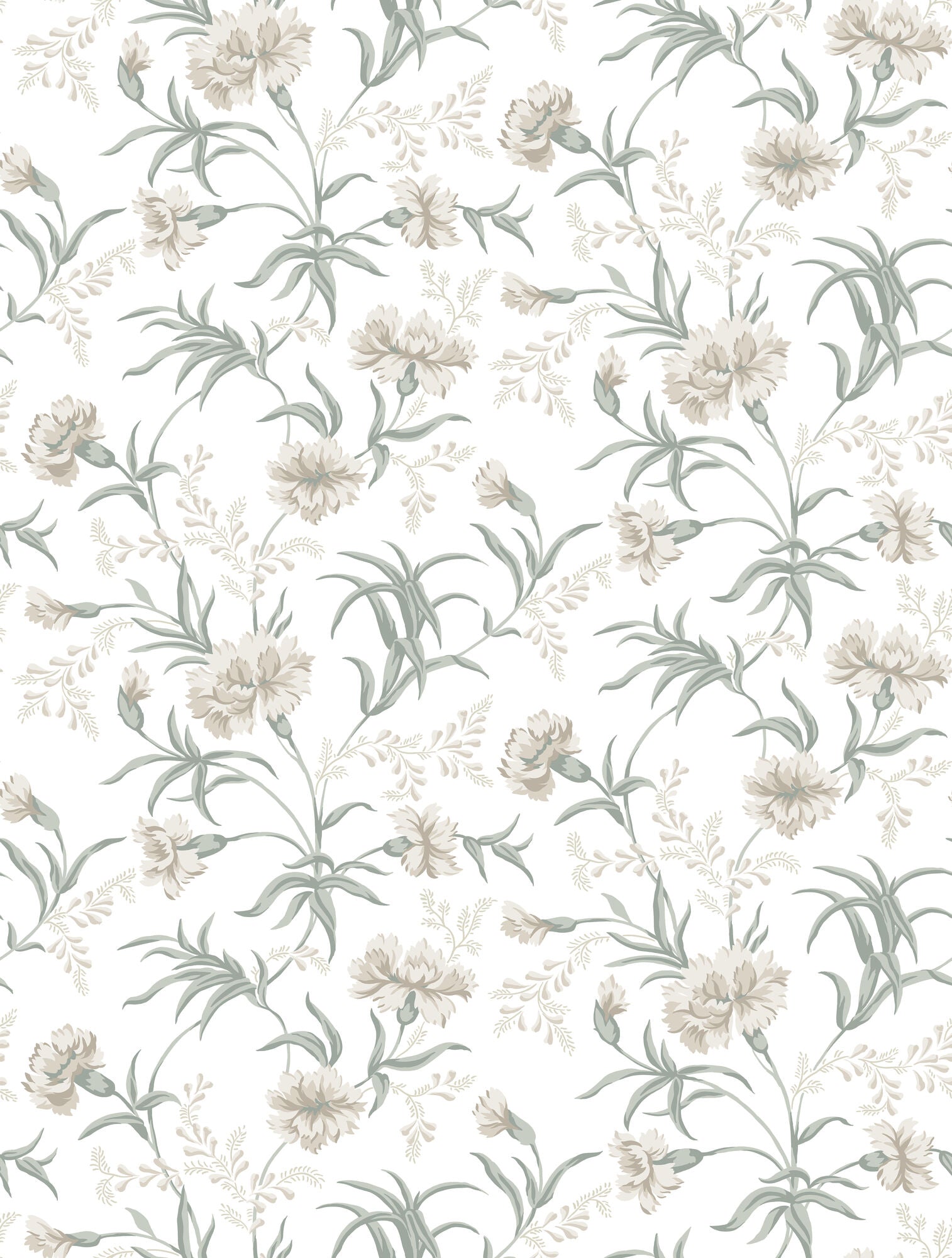 832-01 Spring Green Emilie Löfstad Wallpaper by Sandberg