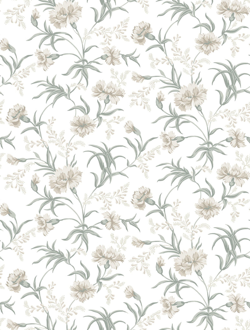 832-01 Spring Green Emilie Löfstad Wallpaper by Sandberg