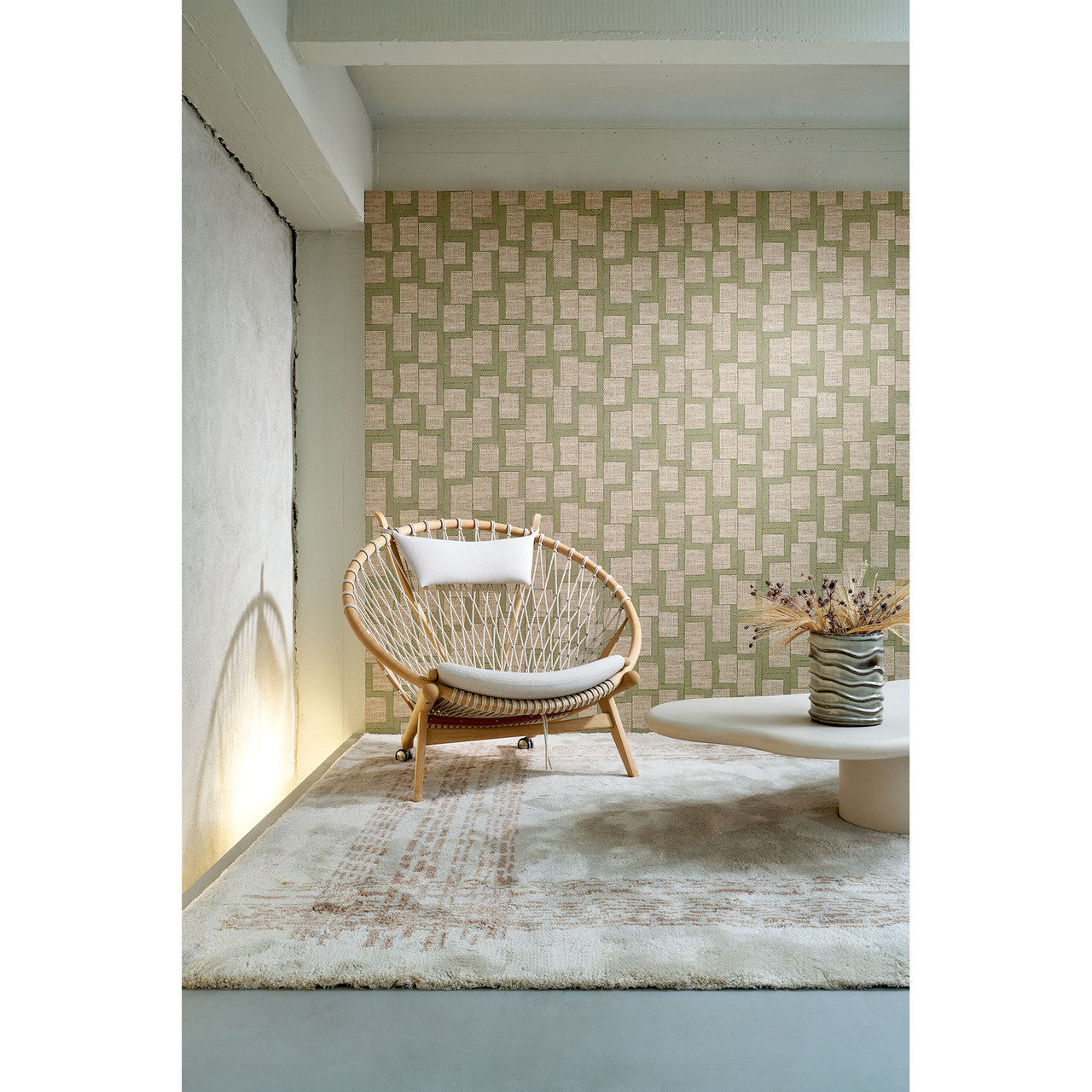 18945 Esparto Africano Essentials Totem Olive Wallpaper By Arte