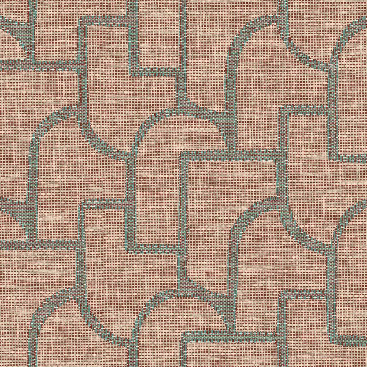 18912 Esparto Iberico Essentials Totem Terra Teal Wallpaper By Arte