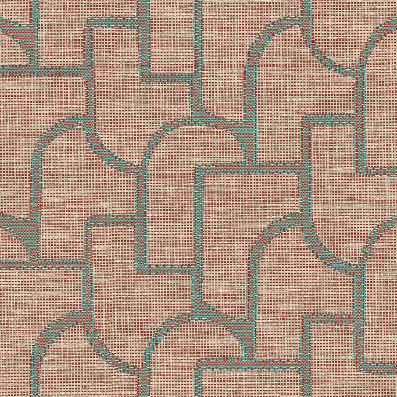 18912 Esparto Iberico Essentials Totem Terra Teal Wallpaper By Arte