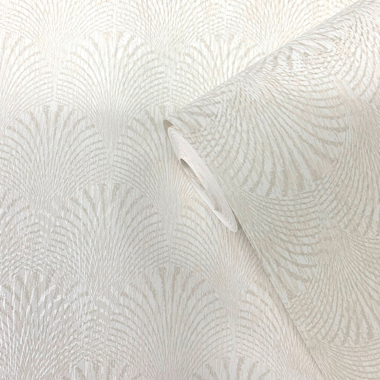 F-AF7001 Fan Boutique Sheen White Wallpaper by Galerie