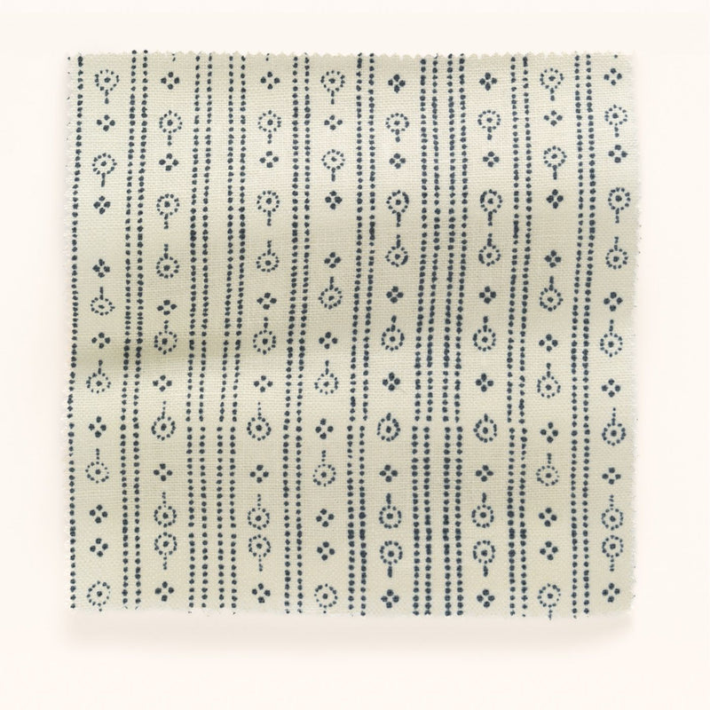 F-BP-OL-IN-24 Birdlip Ice Navy Fabric by Parker & Jules