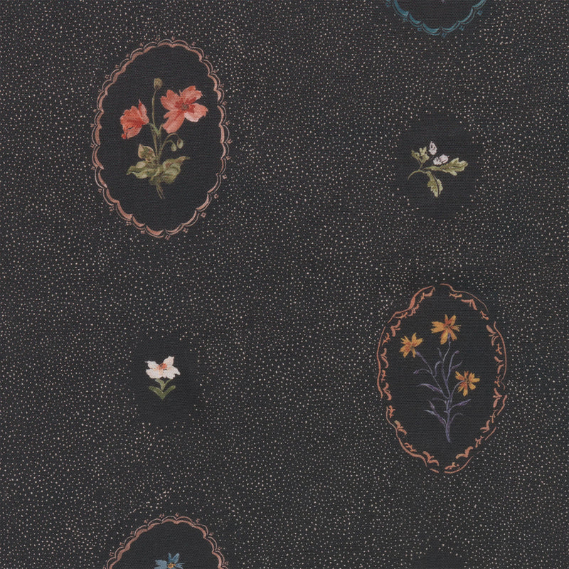 Bibury Sprig Midnight Fabric by Parker & Jules