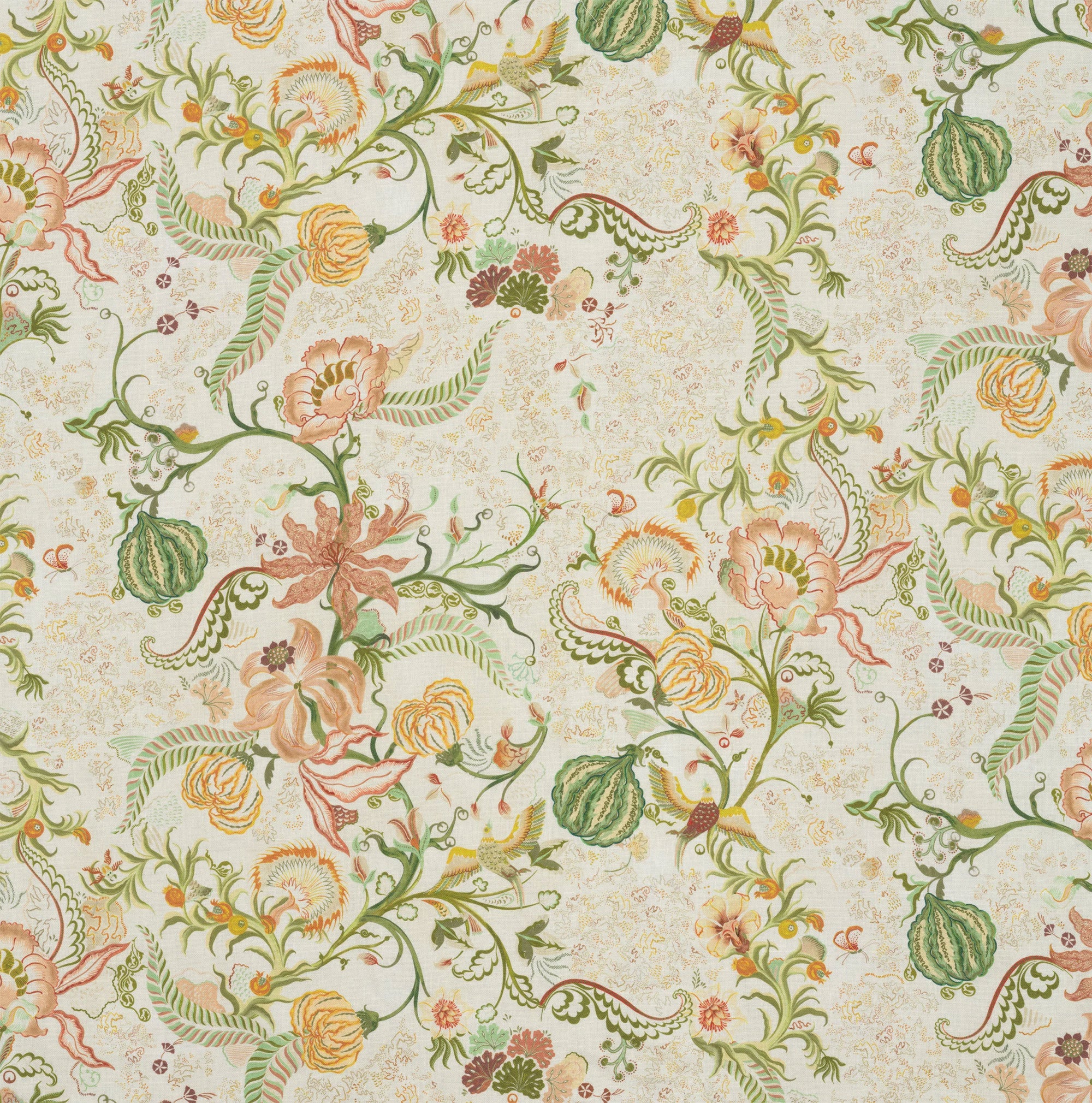 Chintz 21 Raffia Rose Fabric by Parker & Jules