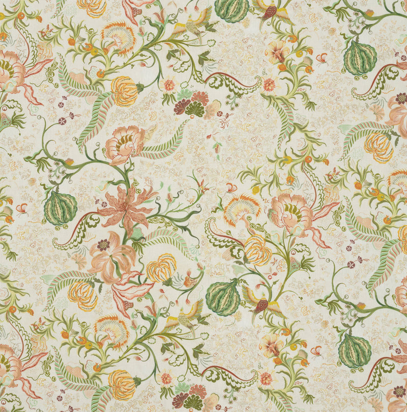 Chintz 21 Raffia Rose Fabric by Parker & Jules
