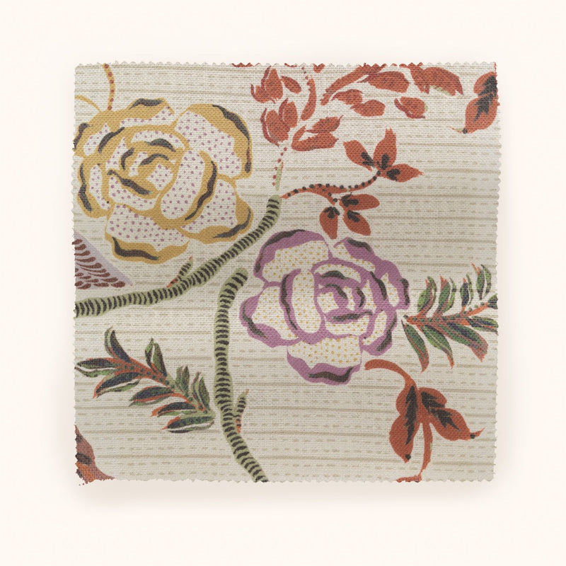 F-EV-OL-CT-24 Eversley Tobacco Fabric by Parker & Jules