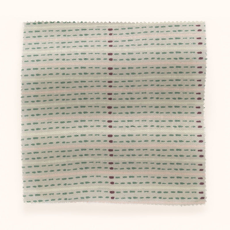 F-EVS-OL-V-24 Eversley Stripe Verdigris Fabric by Parker & Jules
