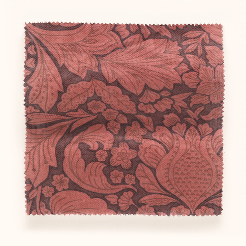 F-FF-OL-C-24 Folk Floral Crimson Fabric by Parker & Jules