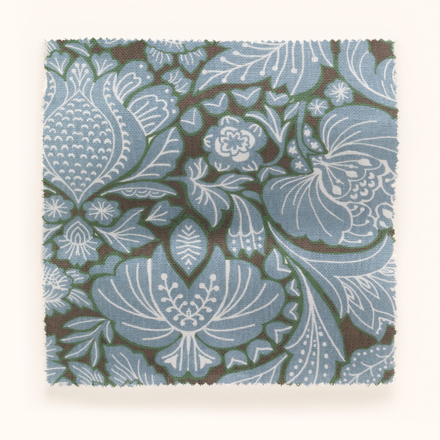 F-FF-OL-DB-24 Folk Floral Day Blue Fabric by Parker & Jules