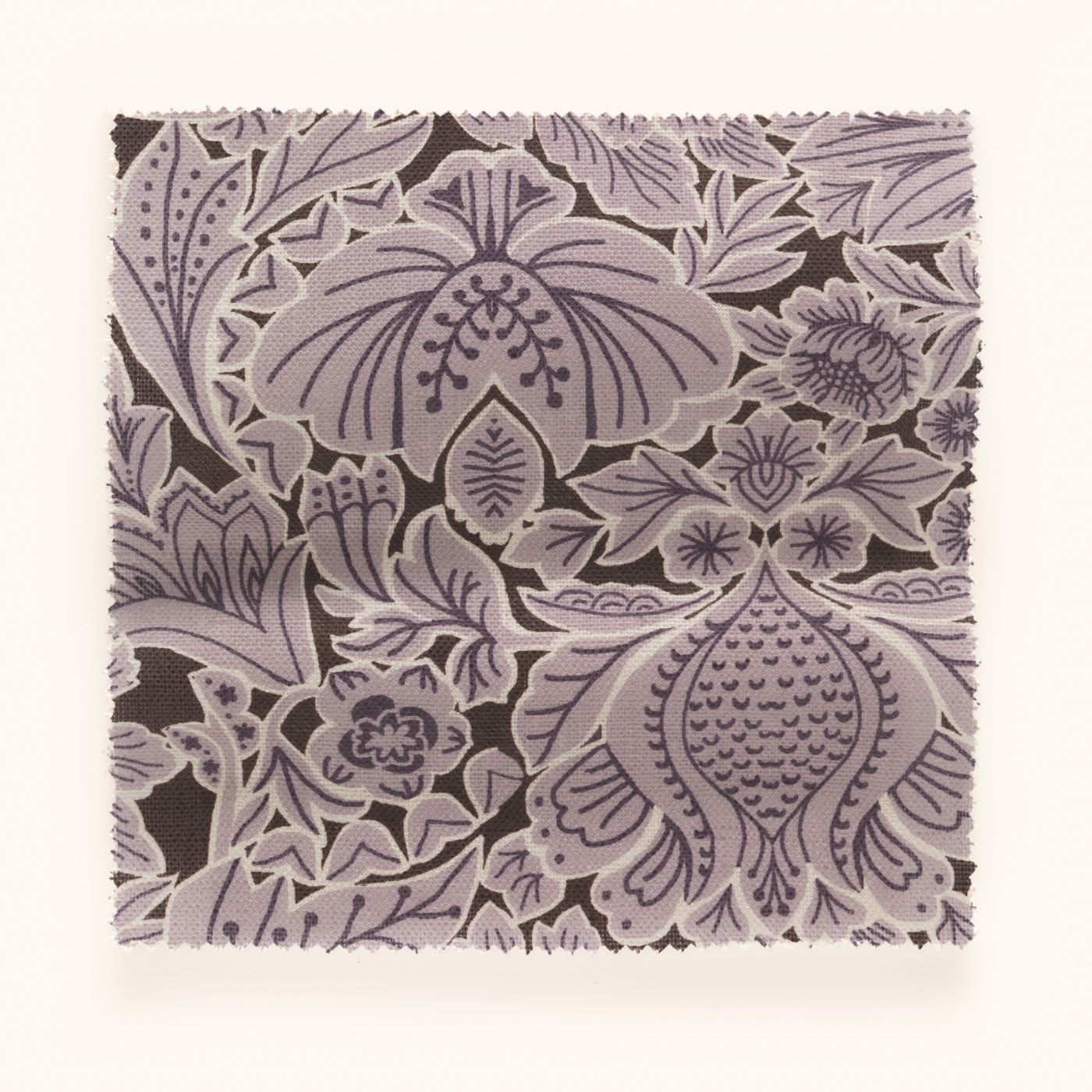 F-FF-OL-L-24 Folk Floral Lilac Fabric by Parker & Jules