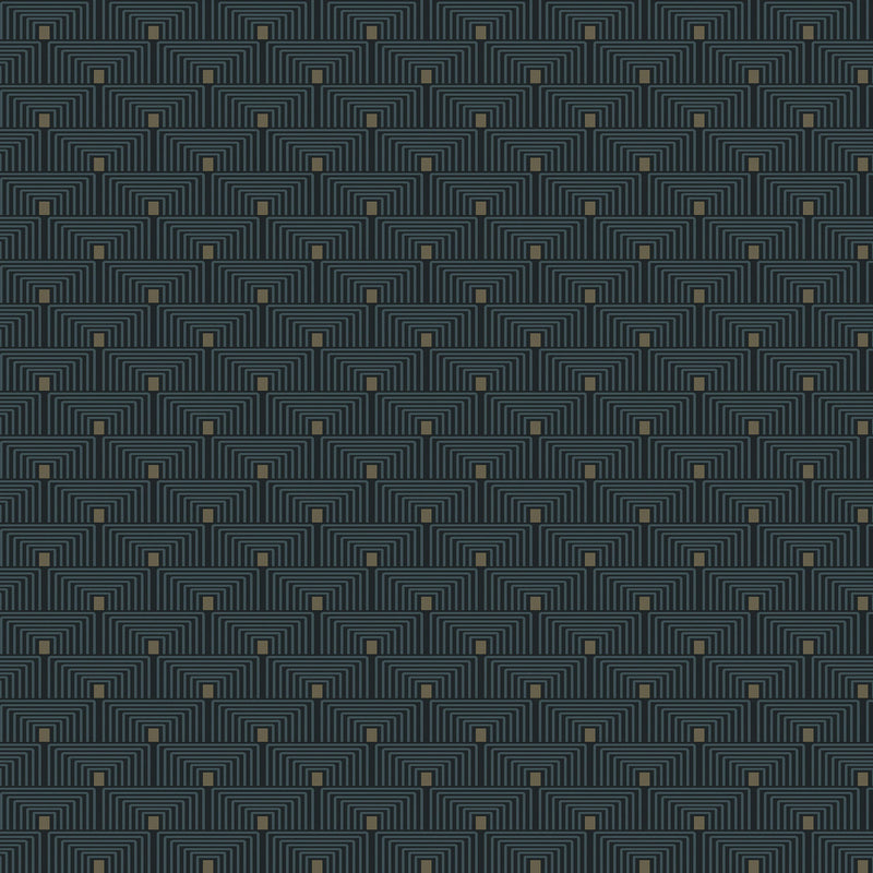 F-PL3005 Geo Key Boutique Metallic Blue Wallpaper by Galerie