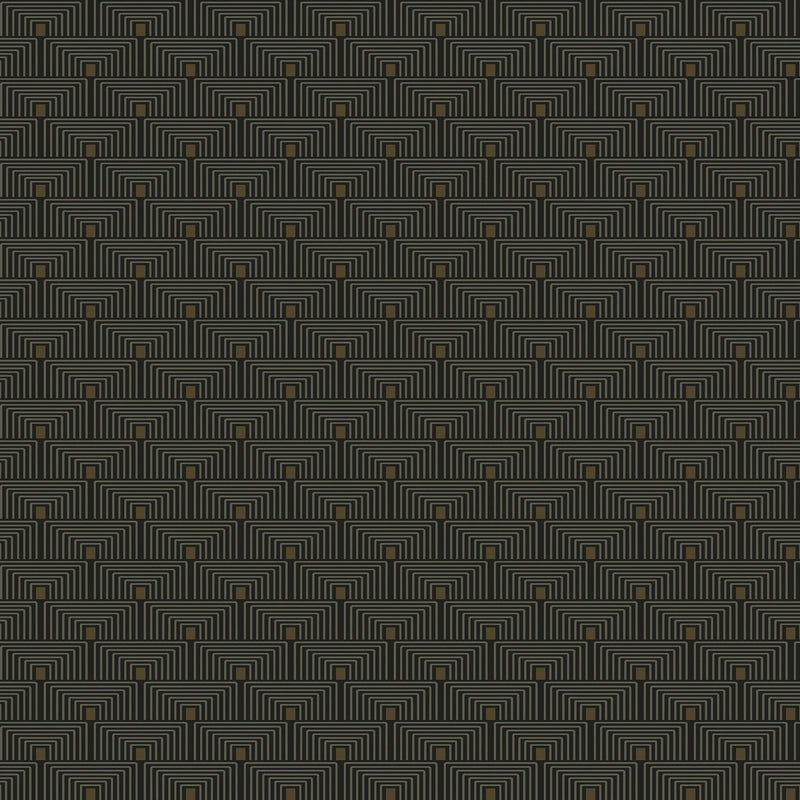 F-PL3006 Geo Key Boutique Metallic Black Wallpaper by Galerie