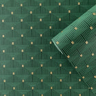 F-PL3008 Geo Key Boutique Metallic Green Wallpaper by Galerie