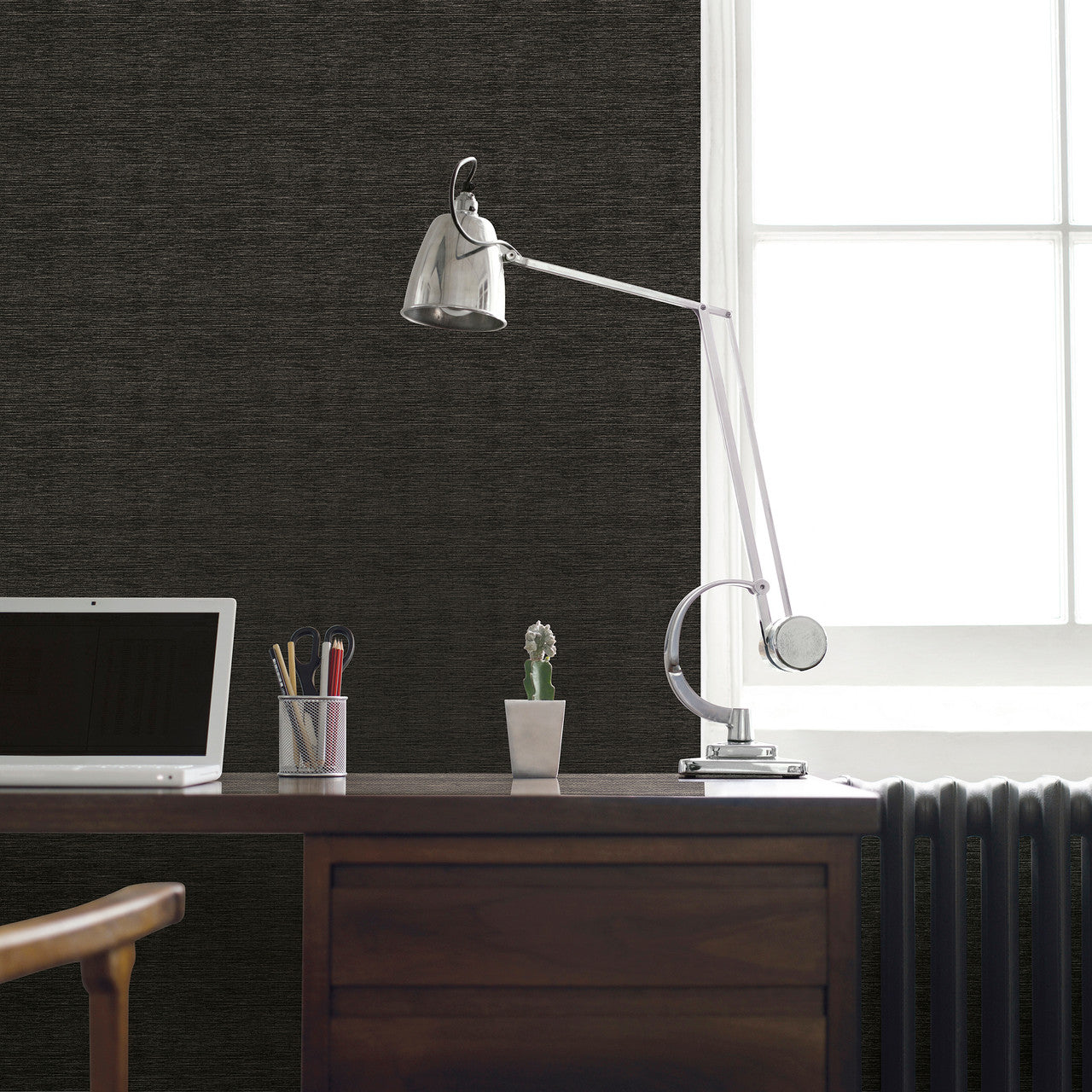 F-SR7008 Lustre Black Wallpaper by Galerie