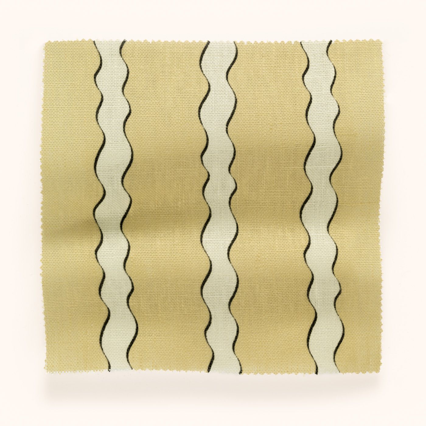 F-SS-OL-B-24 Scroll Stripe Butter Fabric by Parker & Jules