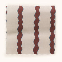 F-SS-OL-C-24 Scroll Stripe Crimson Fabric by Parker & Jules