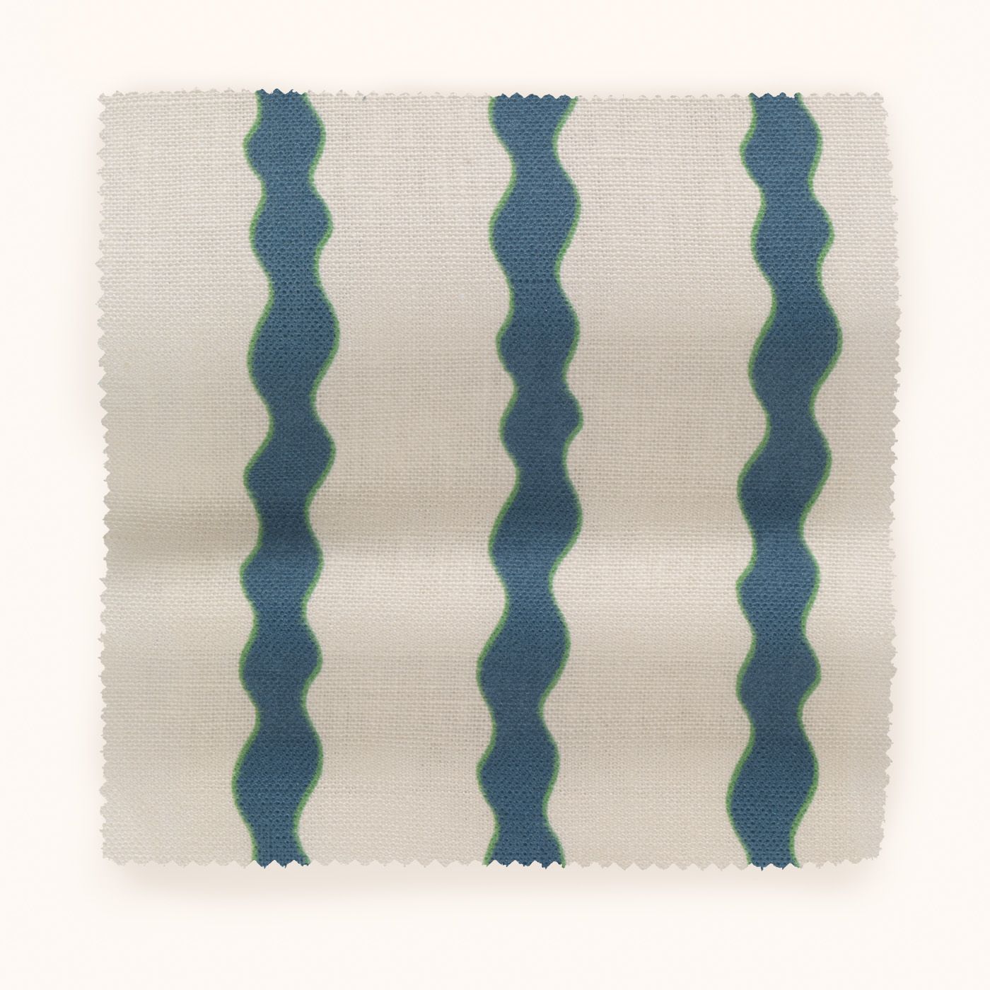 F-SS-OL-DB-24 Scroll Stripe Day Blue Fabric by Parker & Jules