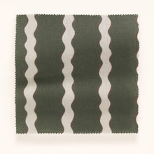 F-SS-OL-H-24 Scroll Stripe Hunter Fabric by Parker & Jules