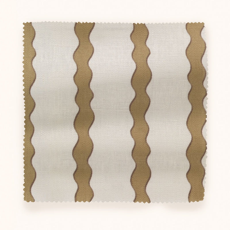 F-SS-OL-S-24 Scroll Stripe Saffron Fabric by Parker & Jules