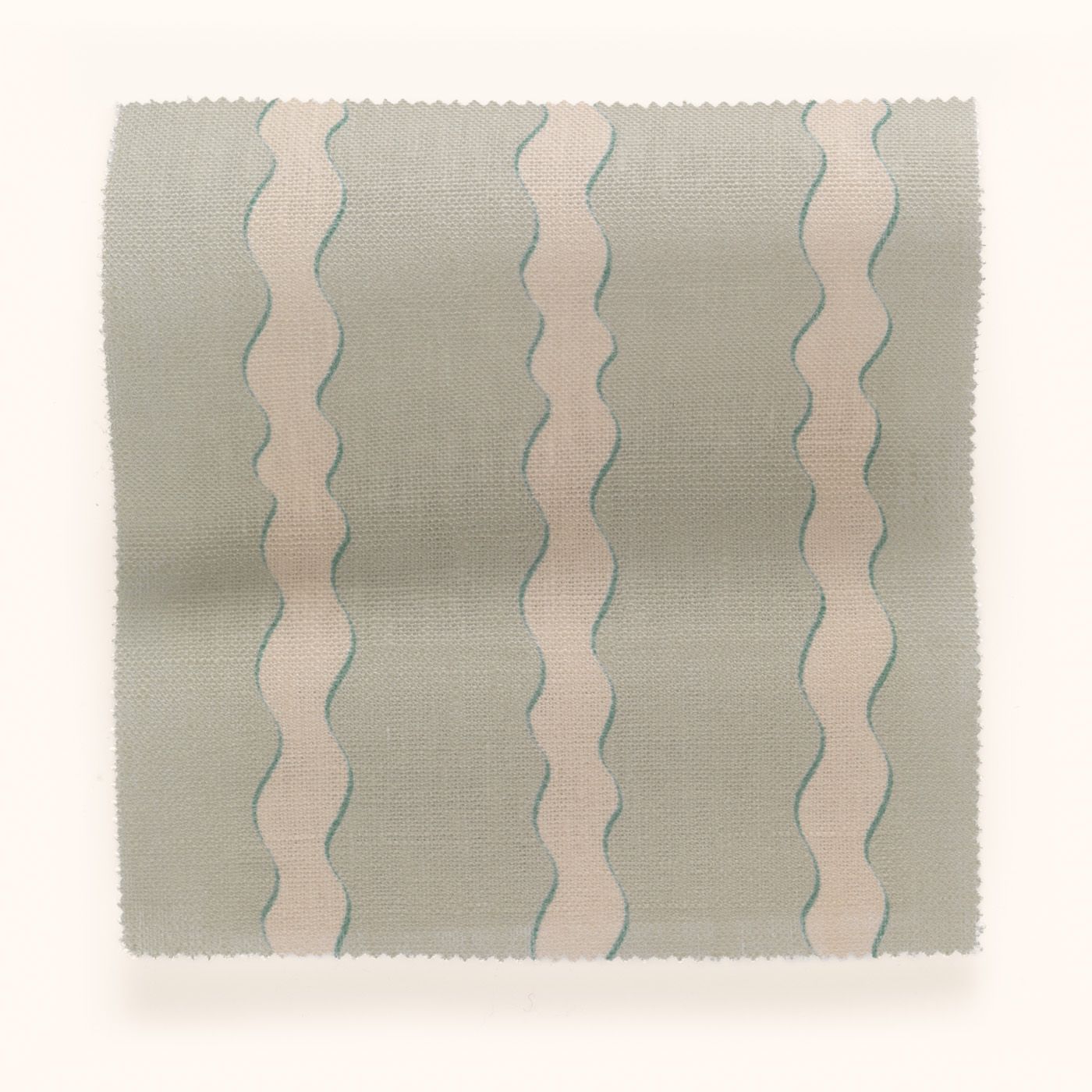 F-SS-OL-V-24 Scroll Stripe Verdigris Fabric by Parker & Jules