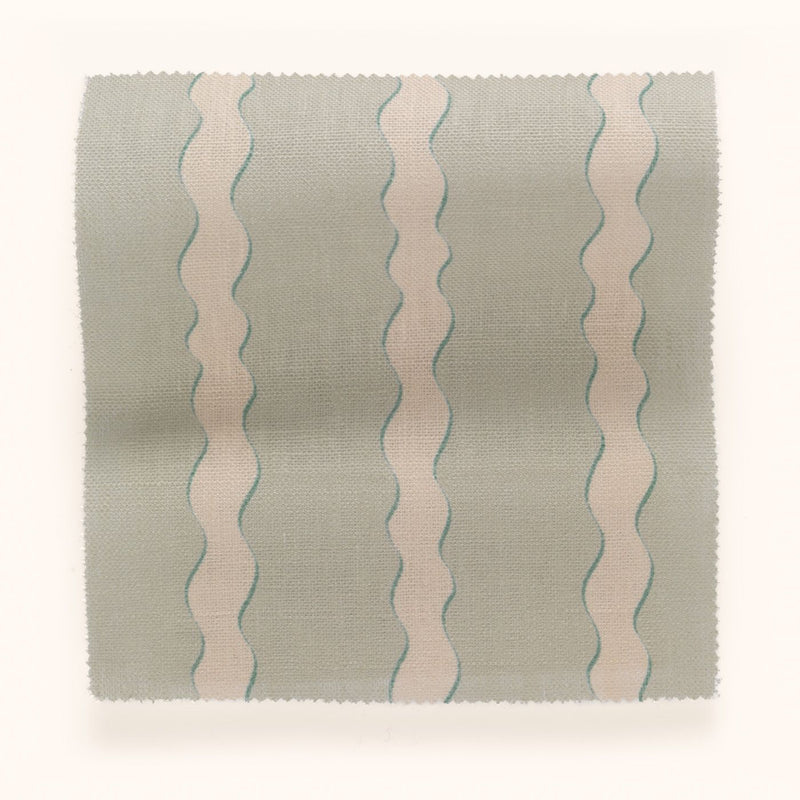 F-SS-OL-V-24 Scroll Stripe Verdigris Fabric by Parker & Jules