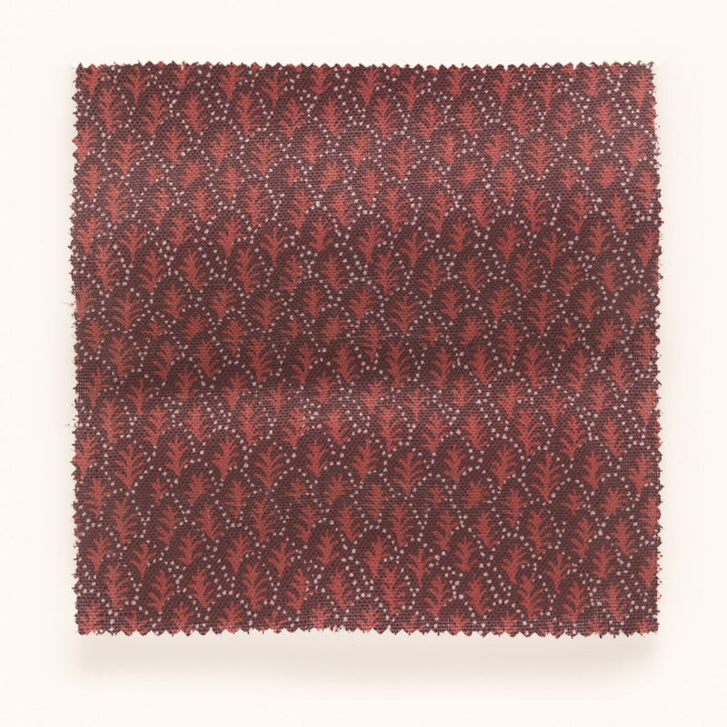 F-TII-OL-C-24 Trees II Crimson Fabric by Parker & Jules